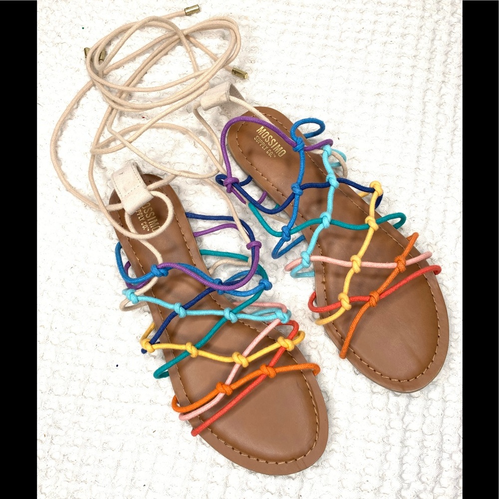 Mossimo Supply Co Rainbow Sandals 7.5